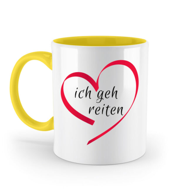 TASSE ZWEIFARBIG reiten - Zweifarbige Tasse-5766