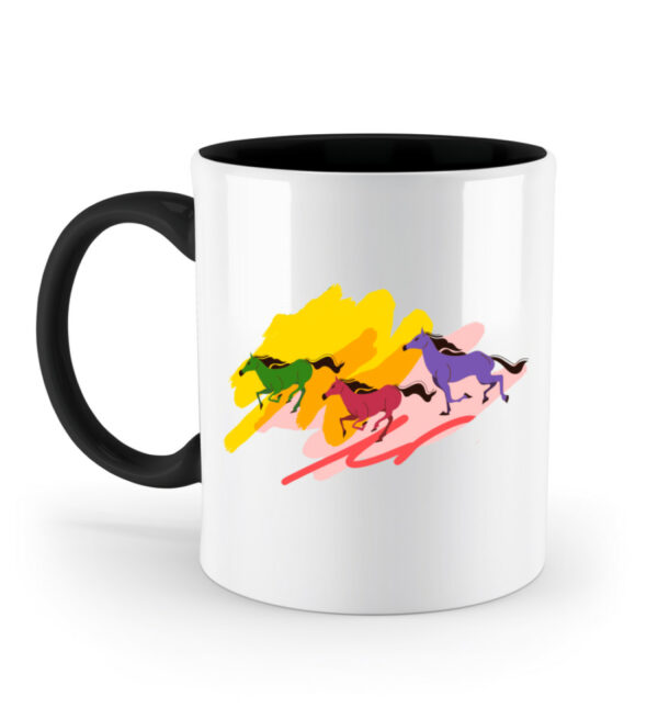 TASSE ZWEIFARBIG pferde - Zweifarbige Tasse-16