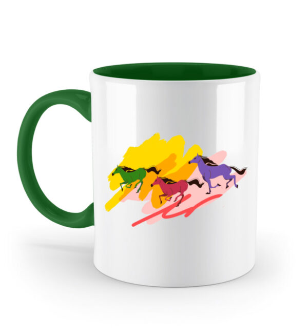 TASSE ZWEIFARBIG pferde - Zweifarbige Tasse-30