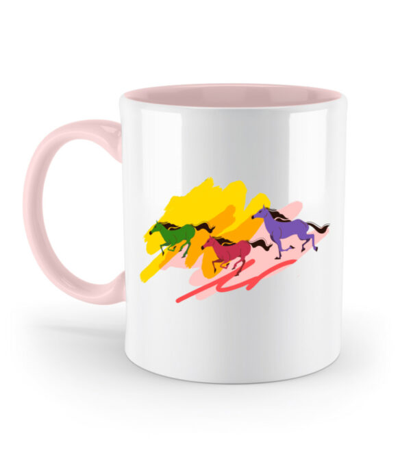 TASSE ZWEIFARBIG pferde - Zweifarbige Tasse-5949