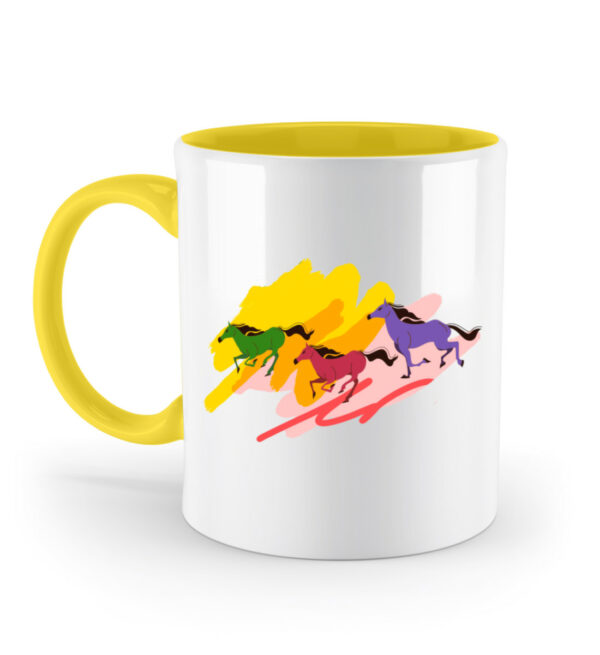 TASSE ZWEIFARBIG pferde - Zweifarbige Tasse-5766