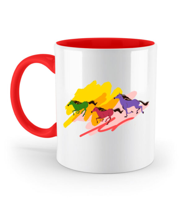 TASSE ZWEIFARBIG pferde - Zweifarbige Tasse-5761