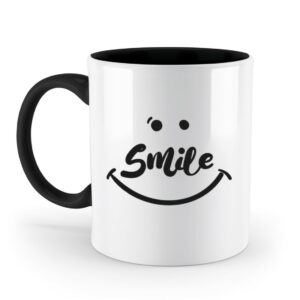 TASSE ZWEIFARBIG smile - Zweifarbige Tasse-16