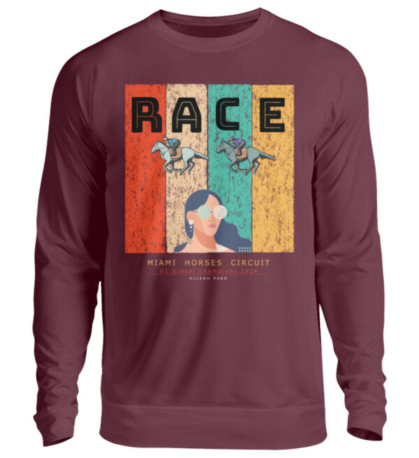 UNISEX SWEATSHIRT horse-race - Unisex Pullover-839