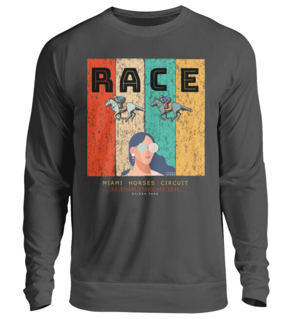 UNISEX SWEATSHIRT horse-race - Unisex Pullover-1768