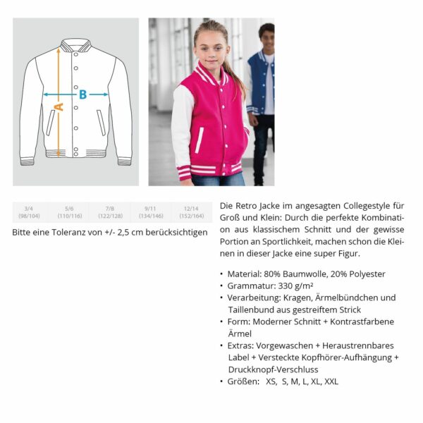 Kinder Collegejacke - Image 3